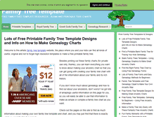 Tablet Screenshot of family-tree-template.org